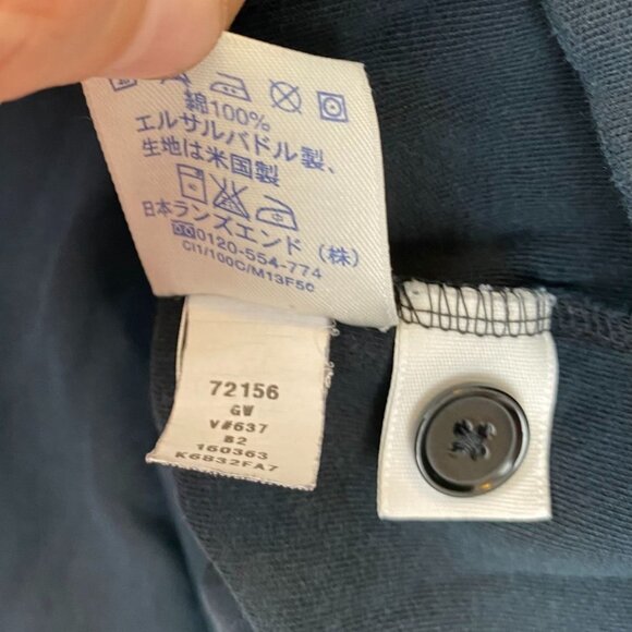 Lands End Women's Sweater Size 1X V-Neck Cardigan Button Front Blue Casual - Picture 8 of 11